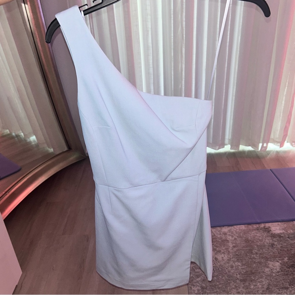 French Connection Asymmetrical Pleated One Shoulder Dress